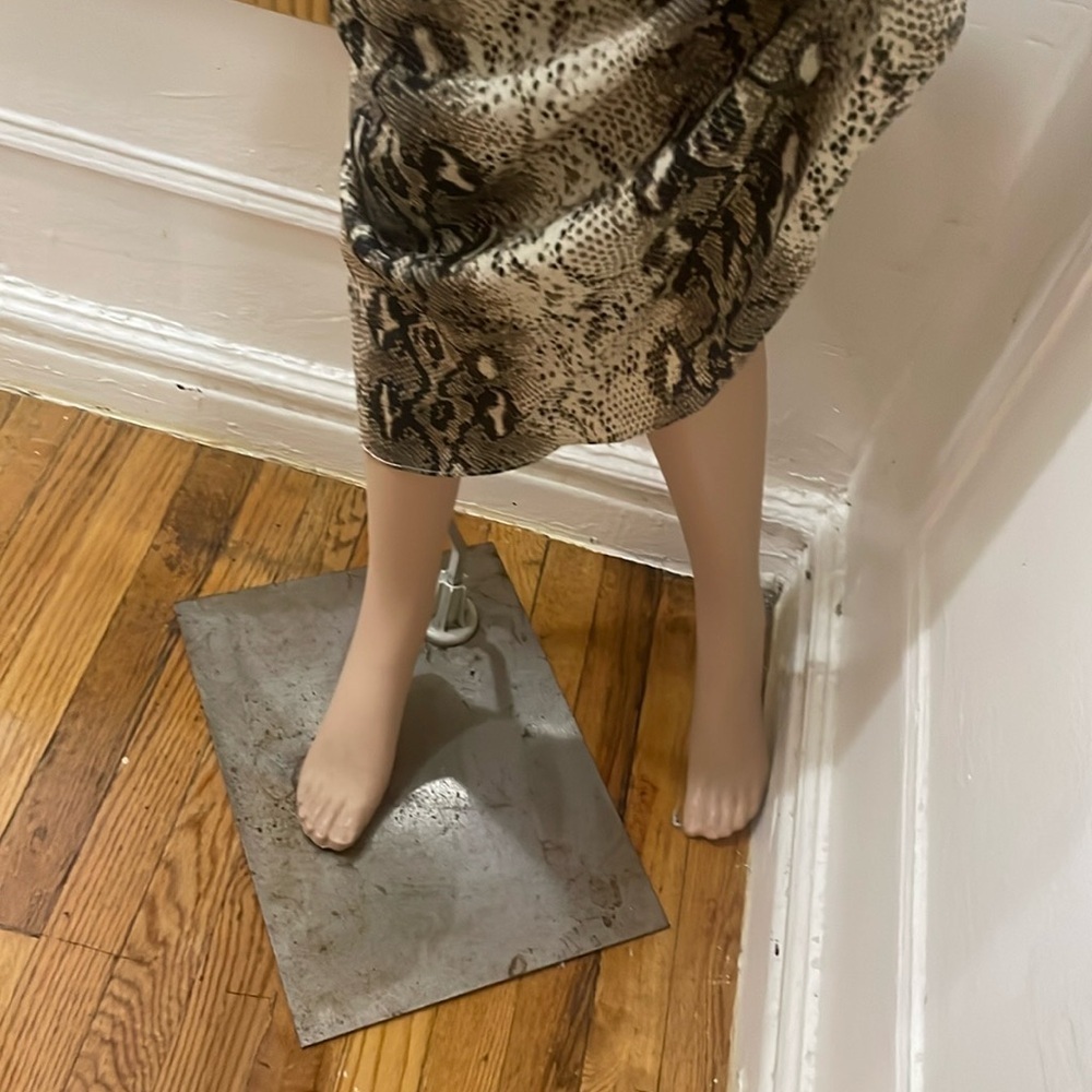 MABLE Brown Tan Asymmetrical Wrap Midi Skirt - Picture 10 of 12